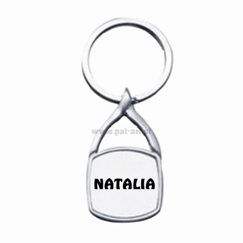 Breloczek metalowy kwadrat + etui Breloczek metalowy kwadrat + etui