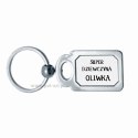 Breloczek metalowy prostokąt + etui Breloczek metalowy prostokąt + etui