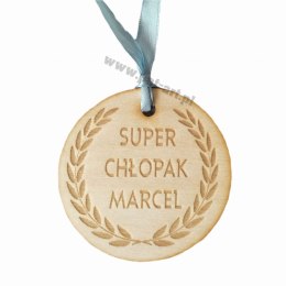 Medal drewniany