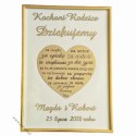 Serce z napisów dla rodziców 30 x 20 cm ZŁOTO Serce z napisów dla rodziców 30 x 20 cm ZŁOTO