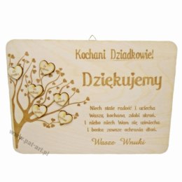 Tabliczka-drzewo dla dziadków