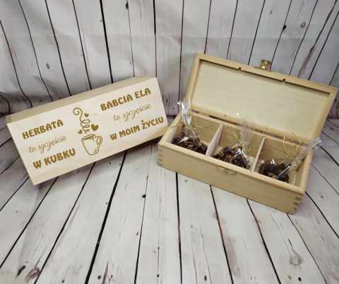 prezent na dzień babci i dziadka herbata w pudełku prezent na dzień babci i dziadka herbata w pudełku