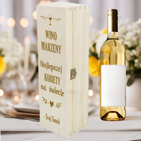 skrzynka na wino na prezent dla kobiety skrzynka na wino na prezent dla kobiety