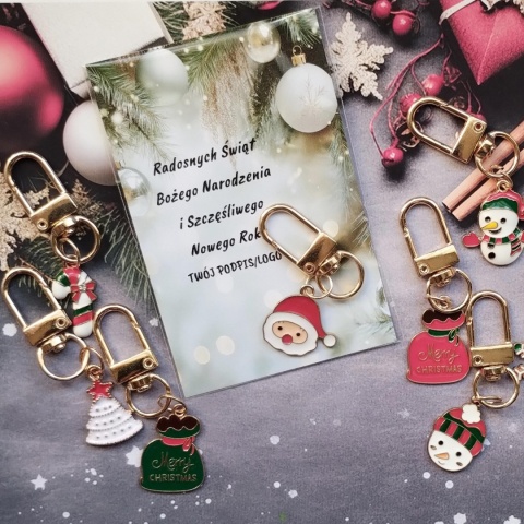 breloczek świąteczny upominek mikolajki male upominki na swieta