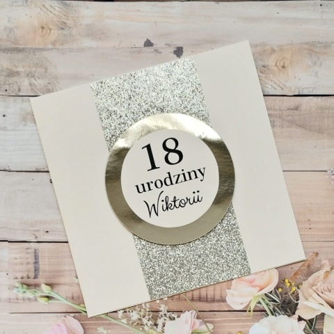 oryginalne zaproszenia na 18 urodziny brokatowe zaproszenia na 18